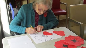 Remembrance Day at Bolton care home